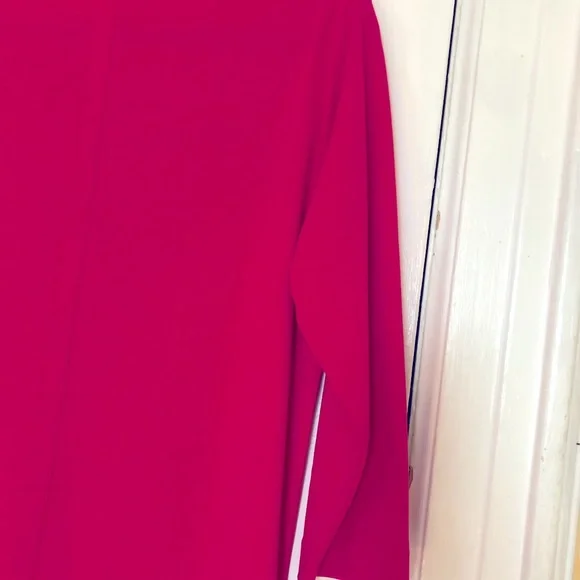 Joan Vass Hot Pink Tunic Top - Picture 4 of 6